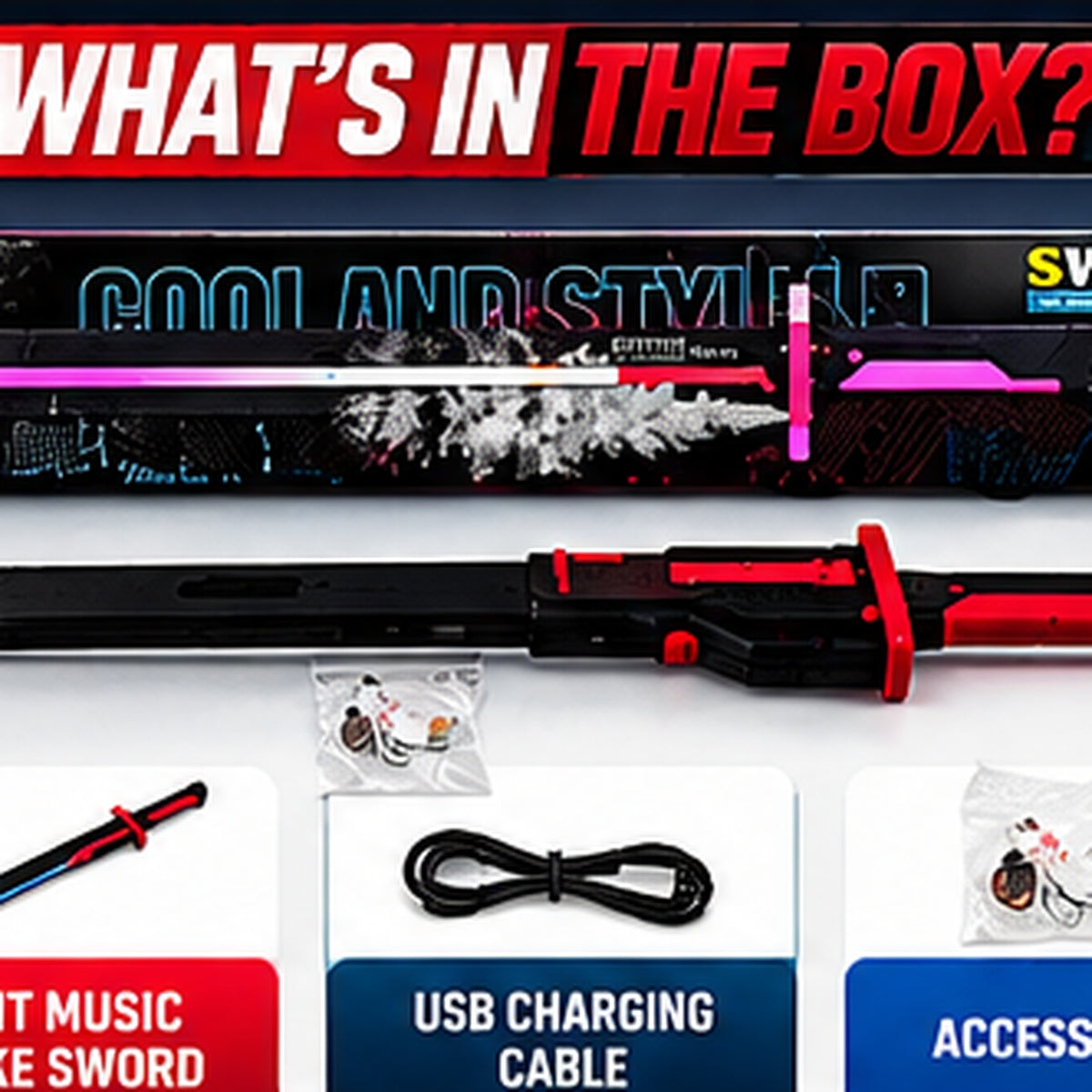 Light & Music Smoke Toy Sword