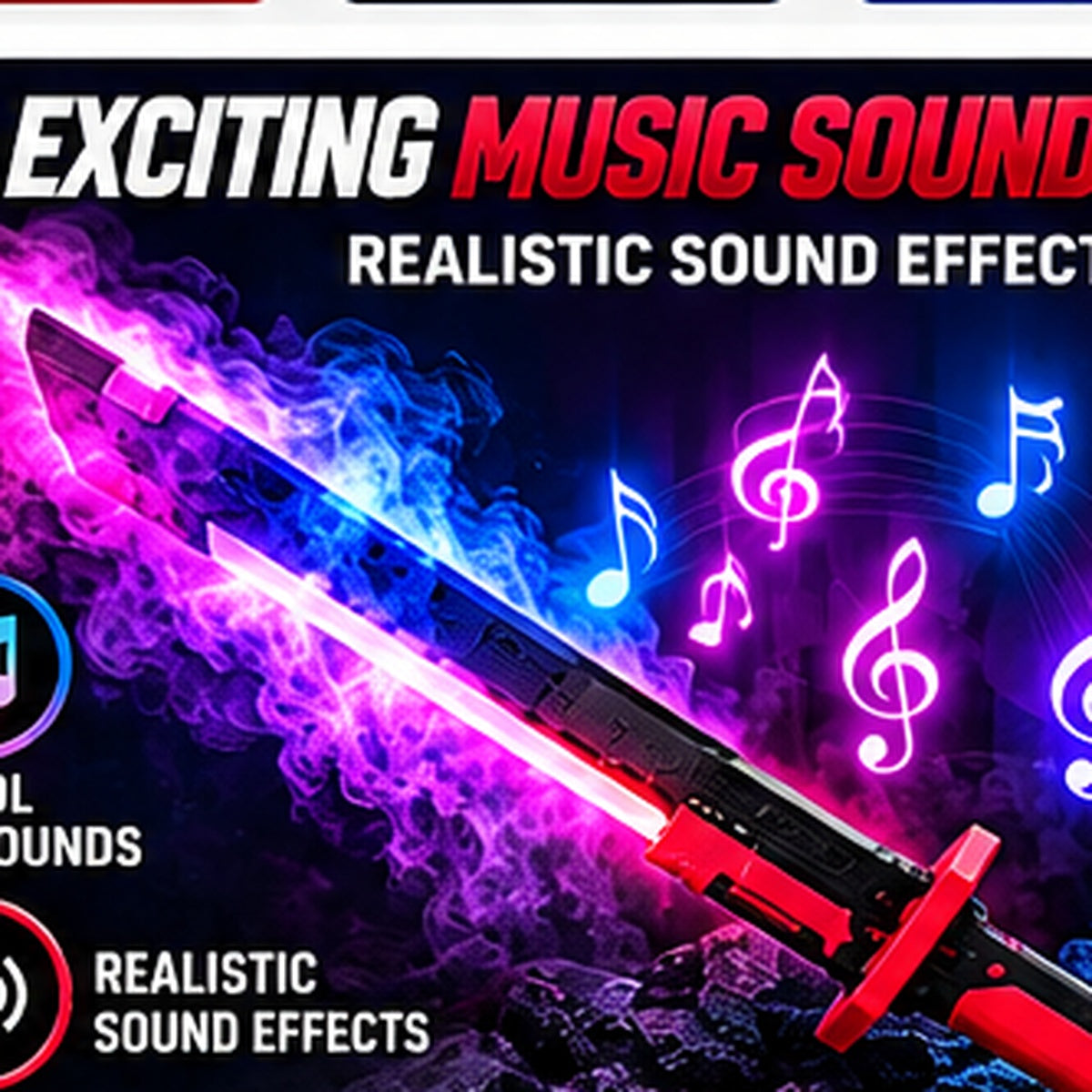 Light & Music Smoke Toy Sword