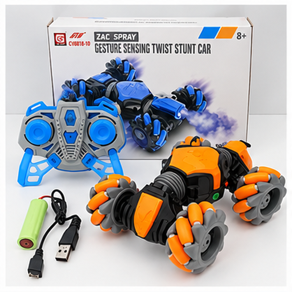 RC Transforming Stunt Car with 360° Rotating Wheels