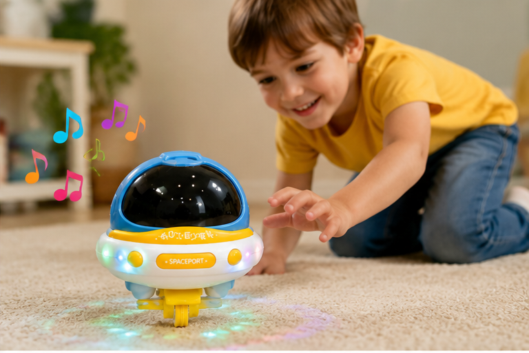Single-Wheel Balance Car Toy with Lights & Music