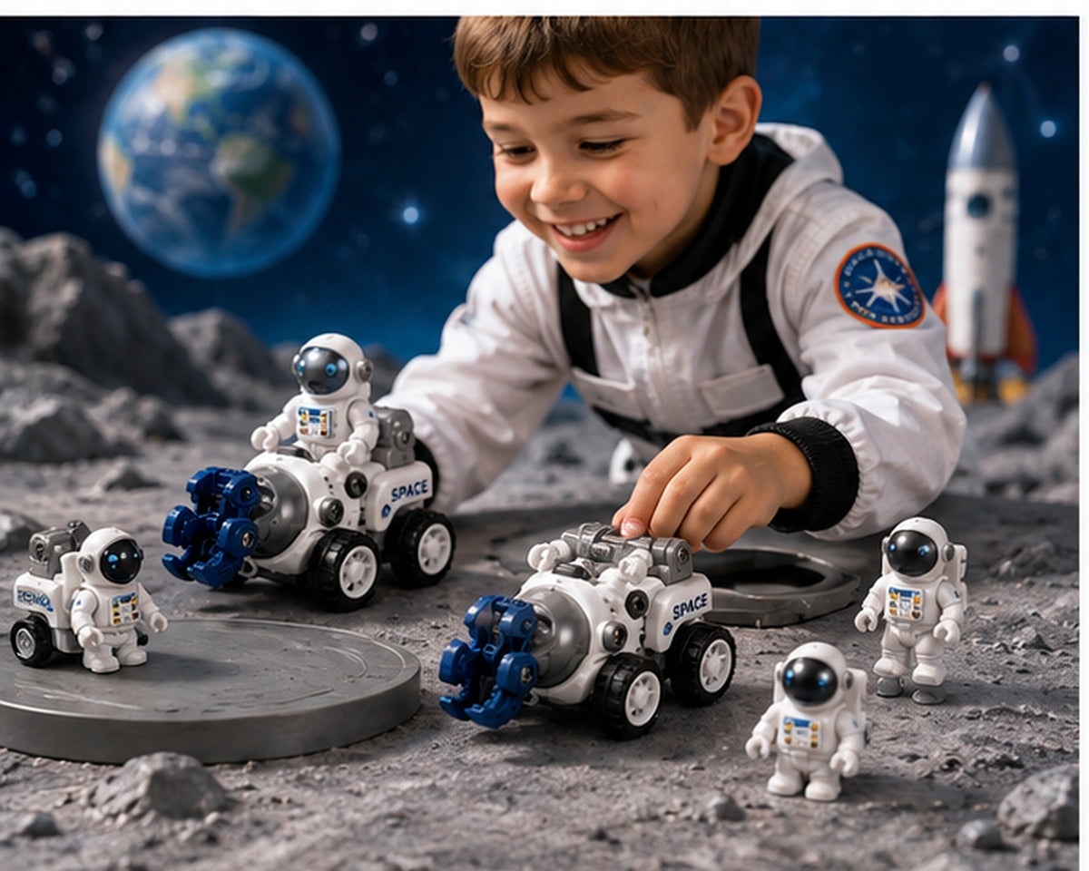 8-Piece Space Pull-Back Car Set