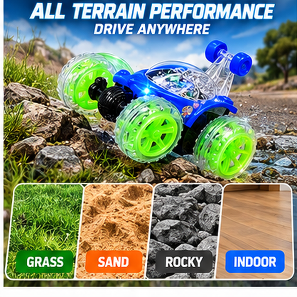 360° Rotating RC Stunt Car