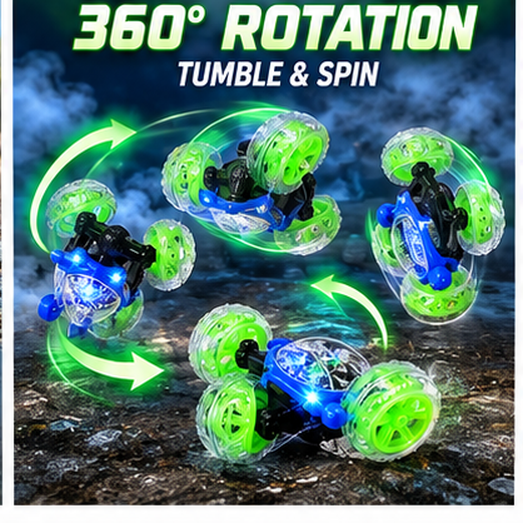 360° Rotating RC Stunt Car