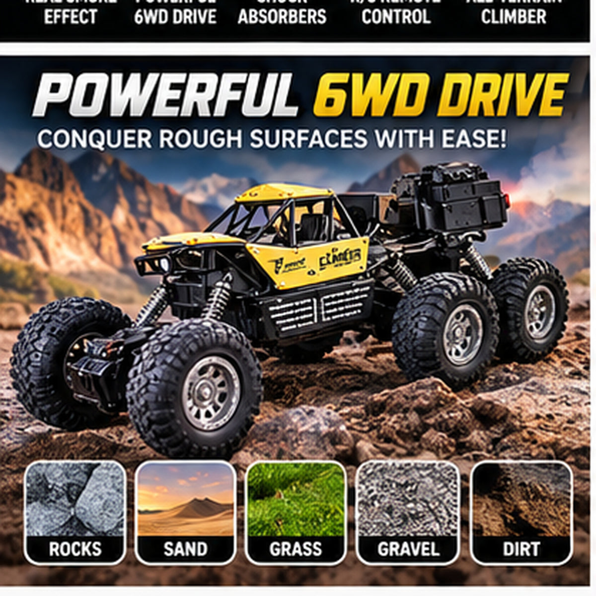 RC Rechargeable Smoke Off-Road Car