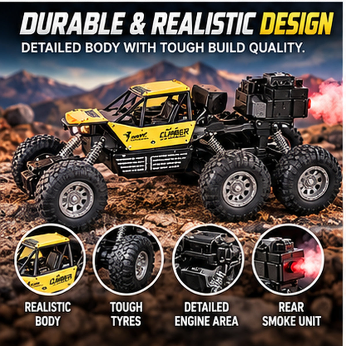 RC Rechargeable Smoke Off-Road Car