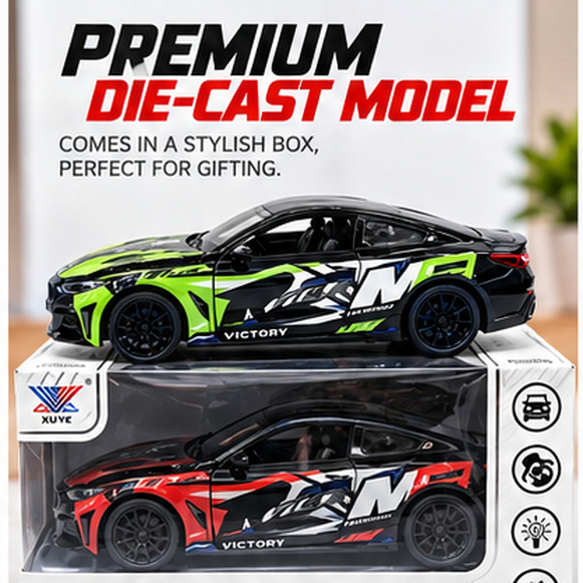 1:24 Scale Die-Cast Sports Car Model