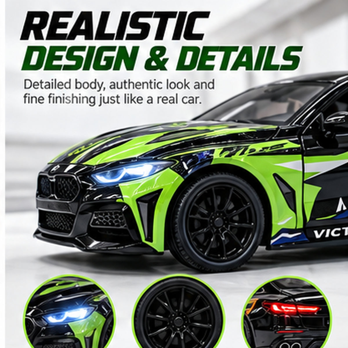 1:24 Scale Die-Cast Sports Car Model