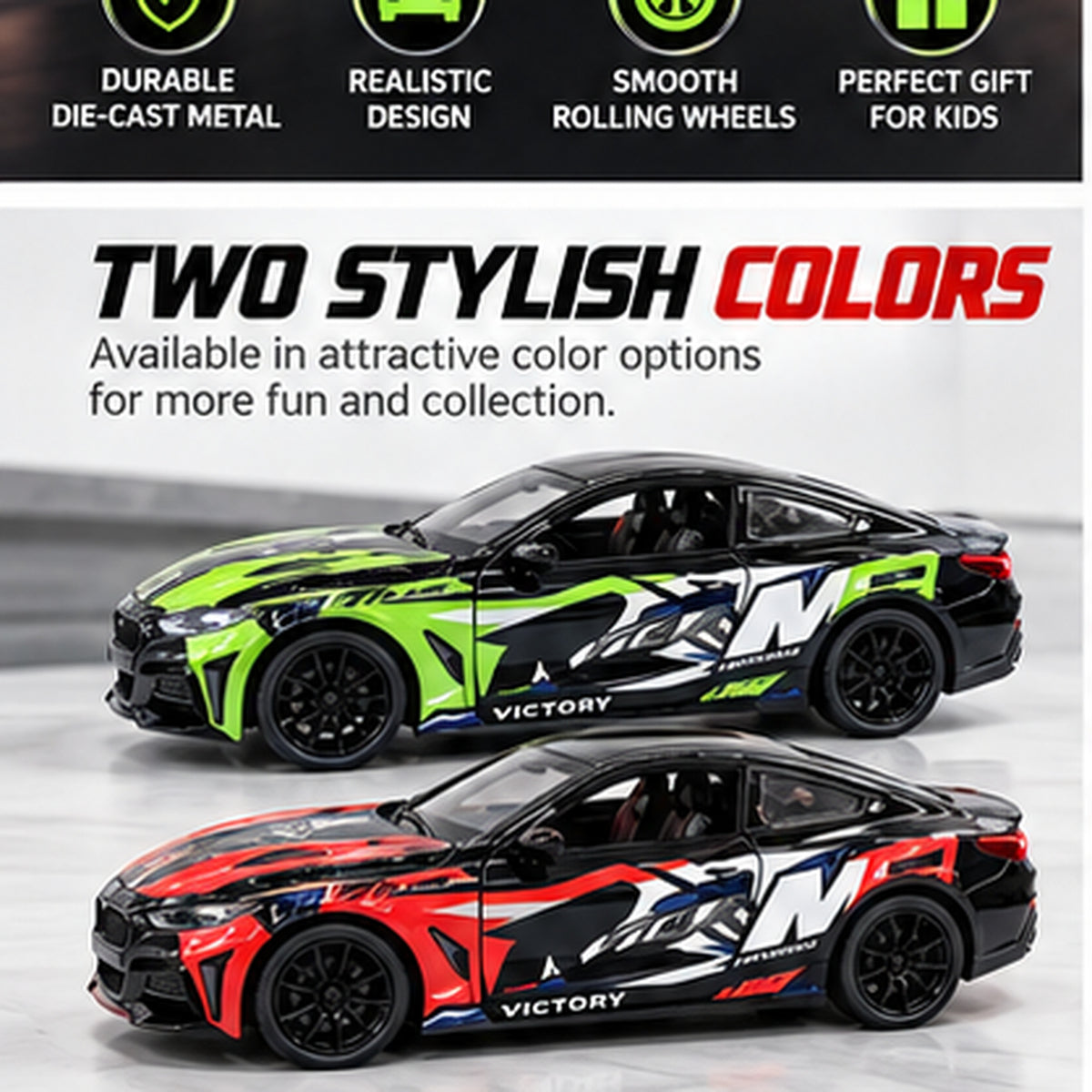 1:24 Scale Die-Cast Sports Car Model