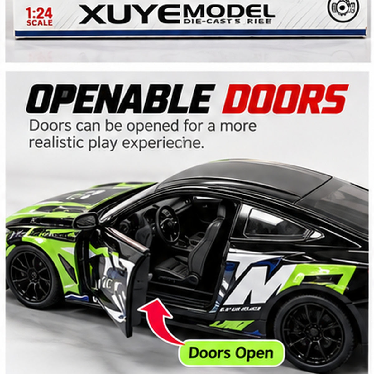 1:24 Scale Die-Cast Sports Car Model
