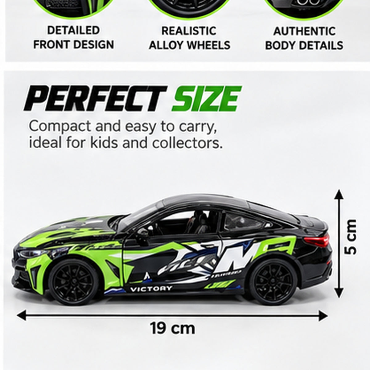 1:24 Scale Die-Cast Sports Car Model
