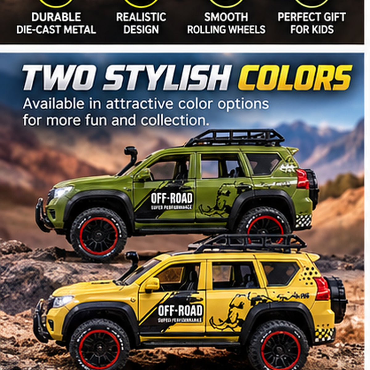 1:24 Scale Rugged Off-Road SUV Toy Model
