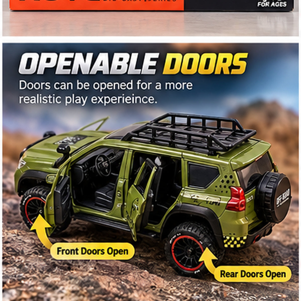 1:24 Scale Rugged Off-Road SUV Toy Model