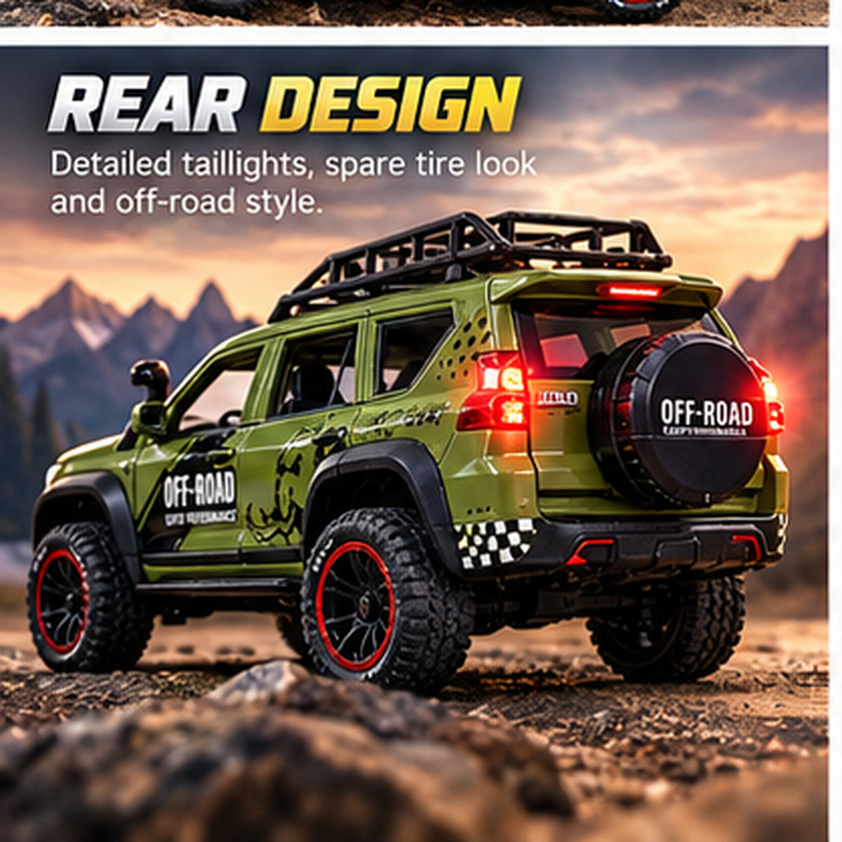 1:24 Scale Rugged Off-Road SUV Toy Model