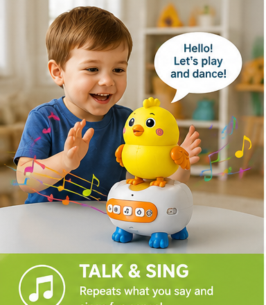 Kids Musical Talking & Dancing Bird Toy