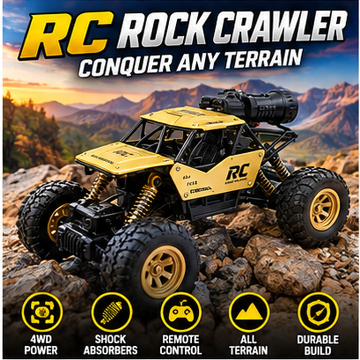 1:16 Remote Control Rock Crawler Off-Road Car