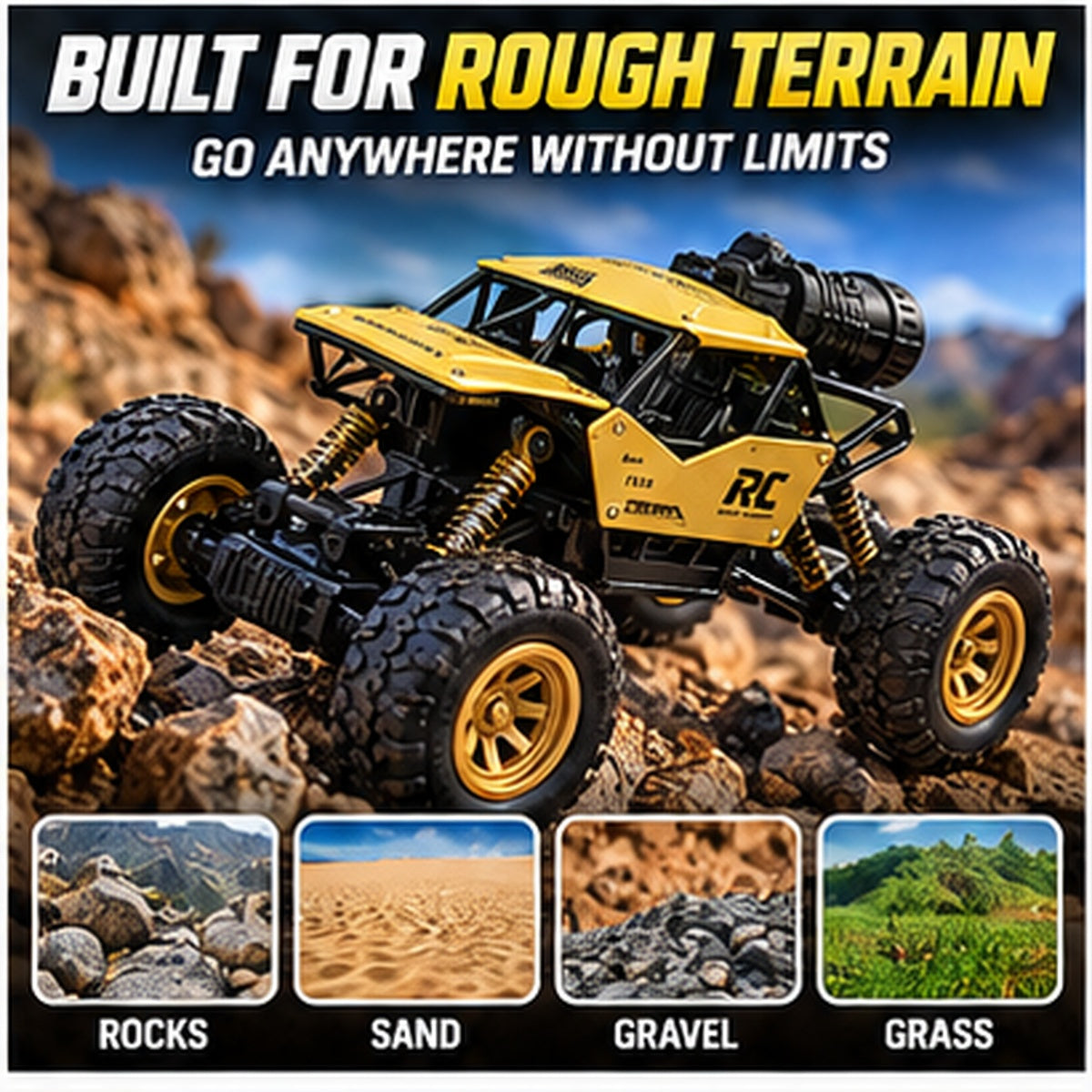 1:16 Remote Control Rock Crawler Off-Road Car