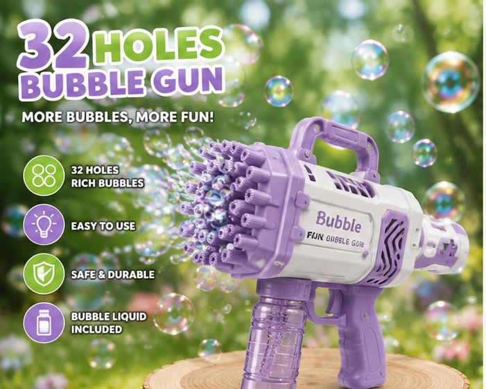 32-Hole Bubble Gun