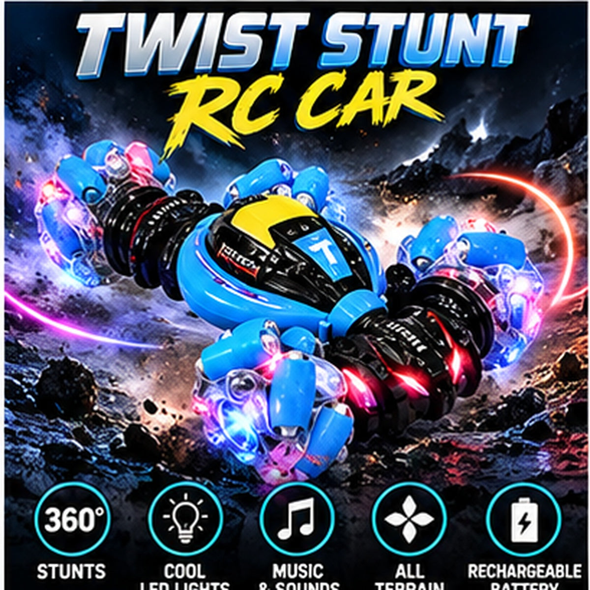 Remote Control Twist Stunt Car