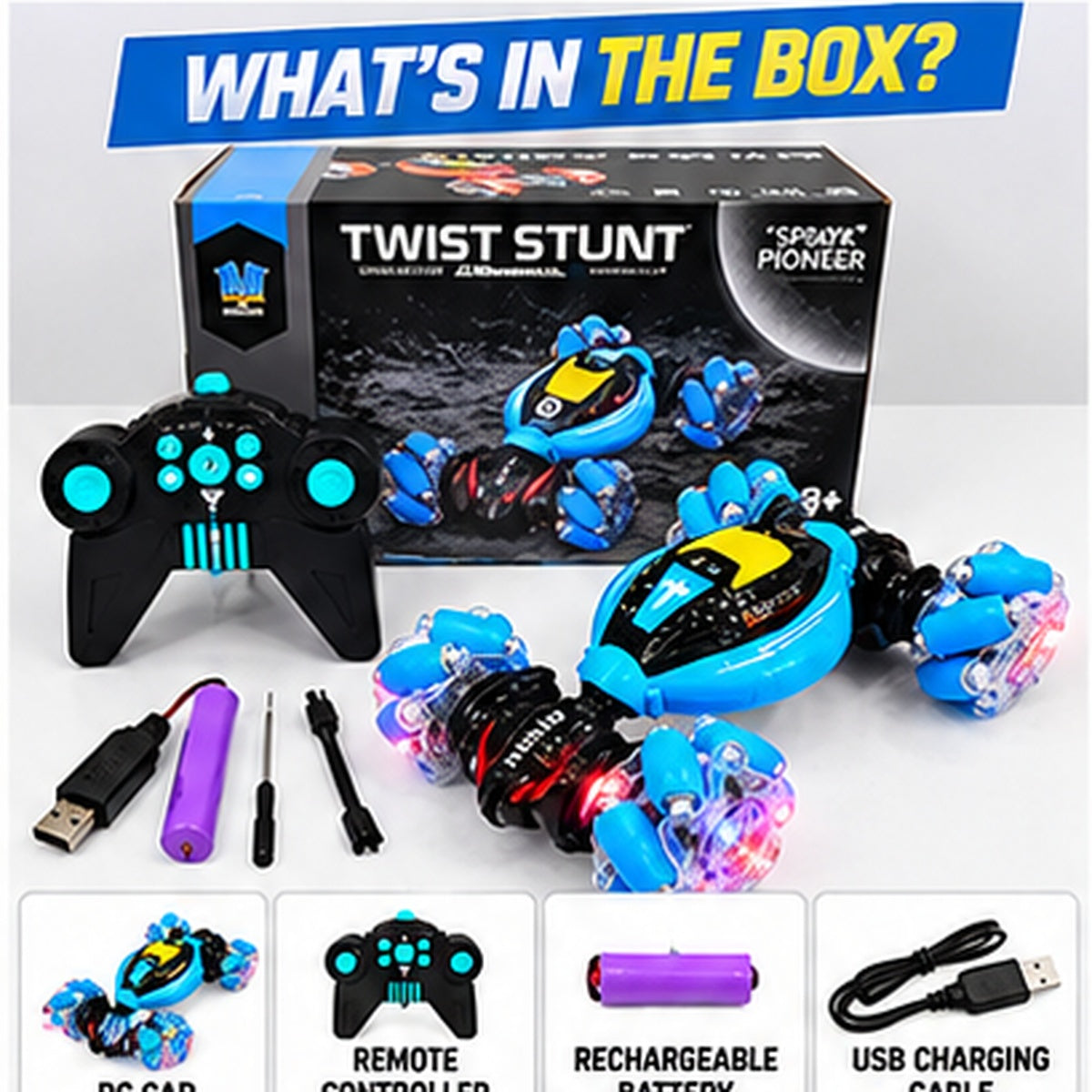 Remote Control Twist Stunt Car