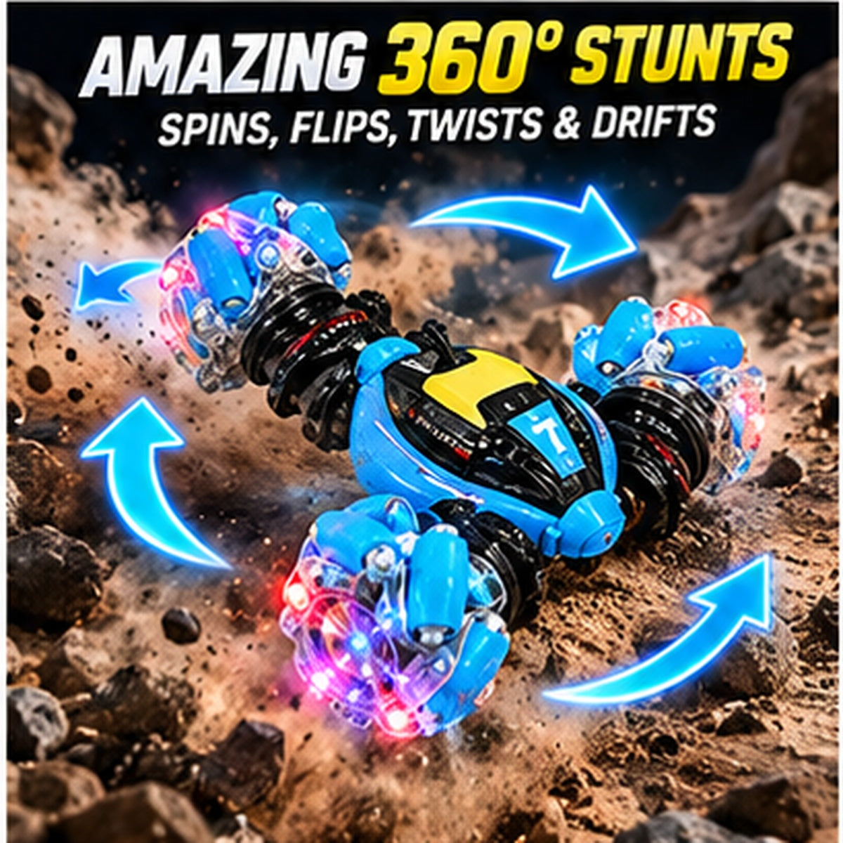 Remote Control Twist Stunt Car