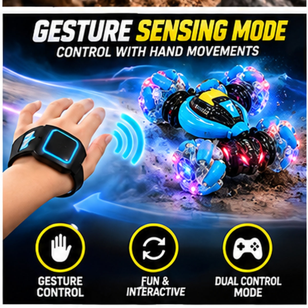 Remote Control Twist Stunt Car
