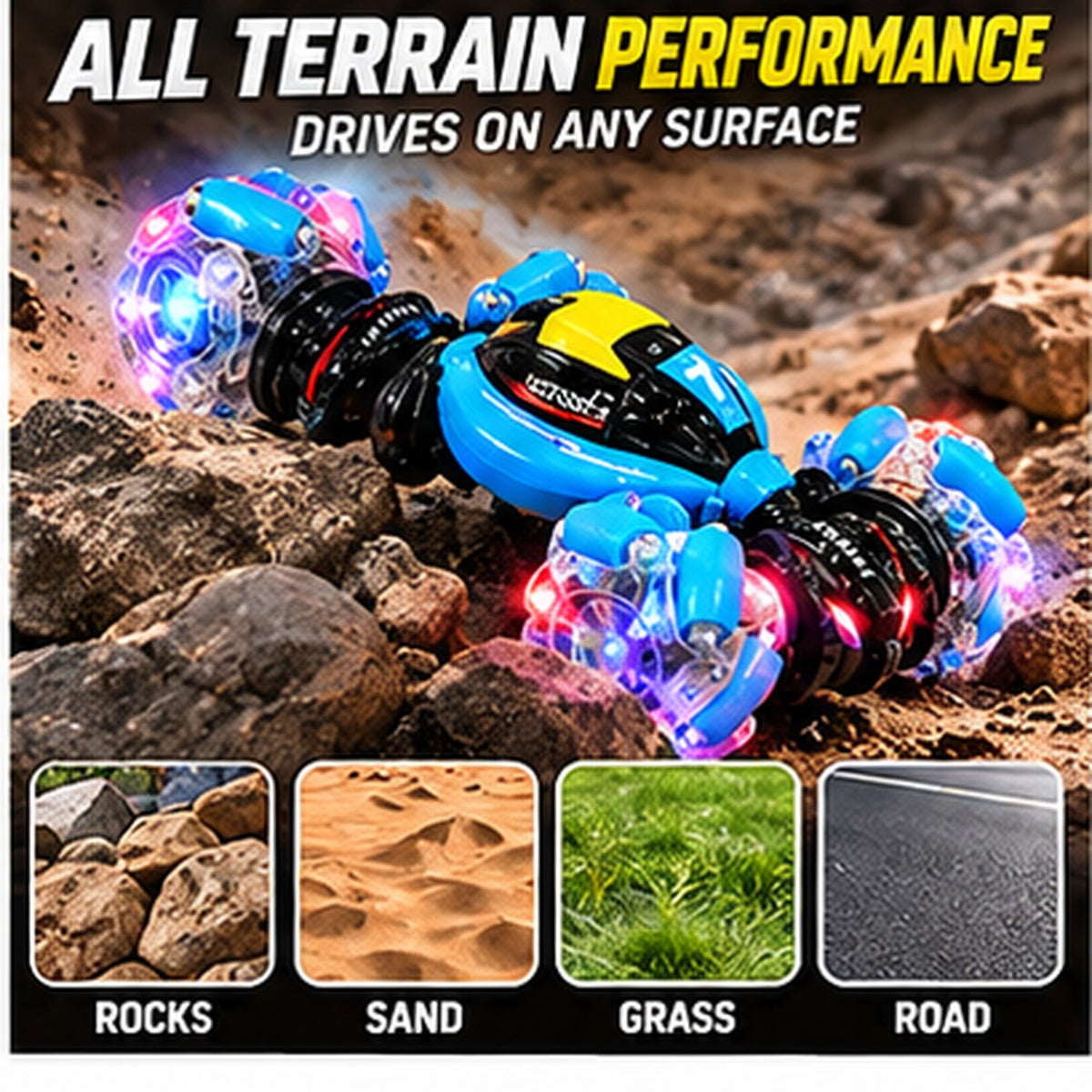 Remote Control Twist Stunt Car