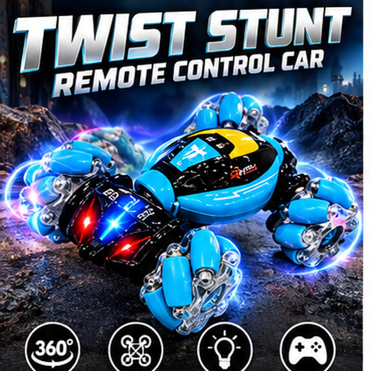Remote Control Twist Stunt Car