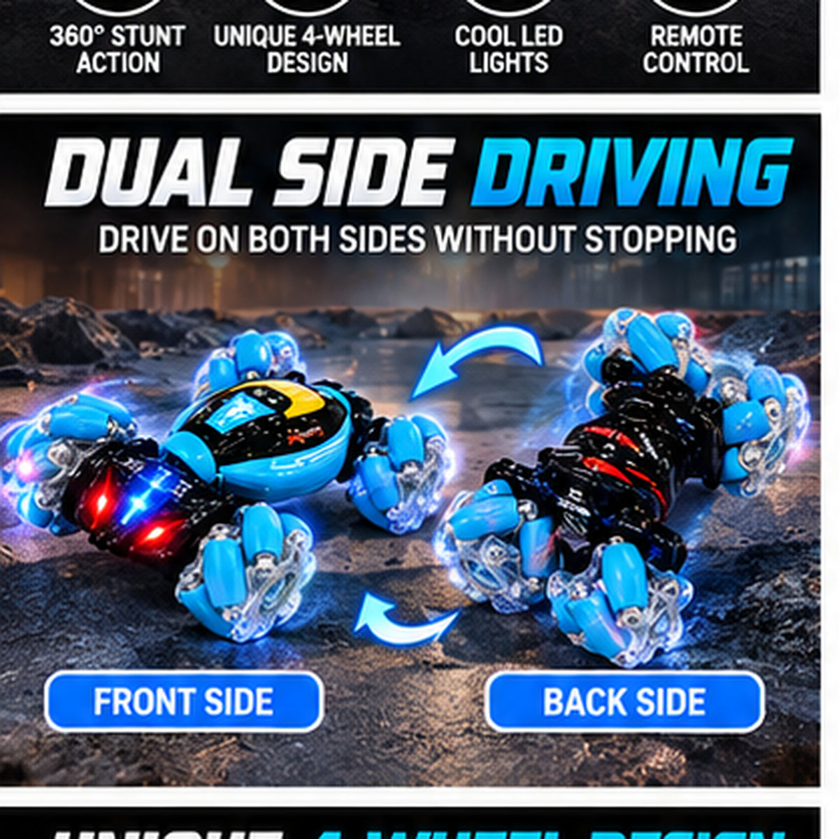Remote Control Twist Stunt Car