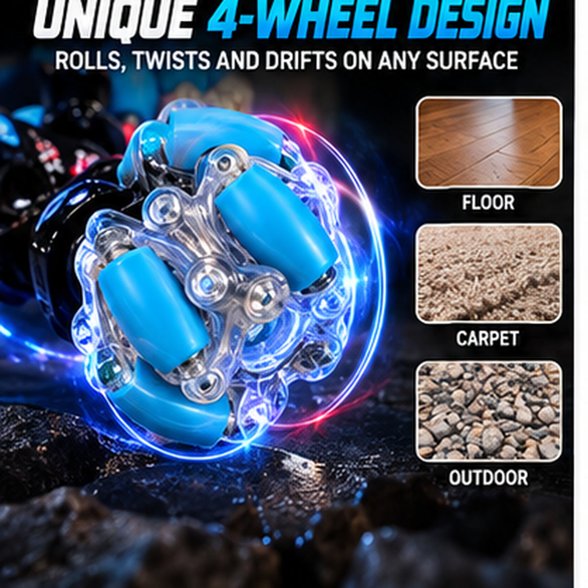 Remote Control Twist Stunt Car
