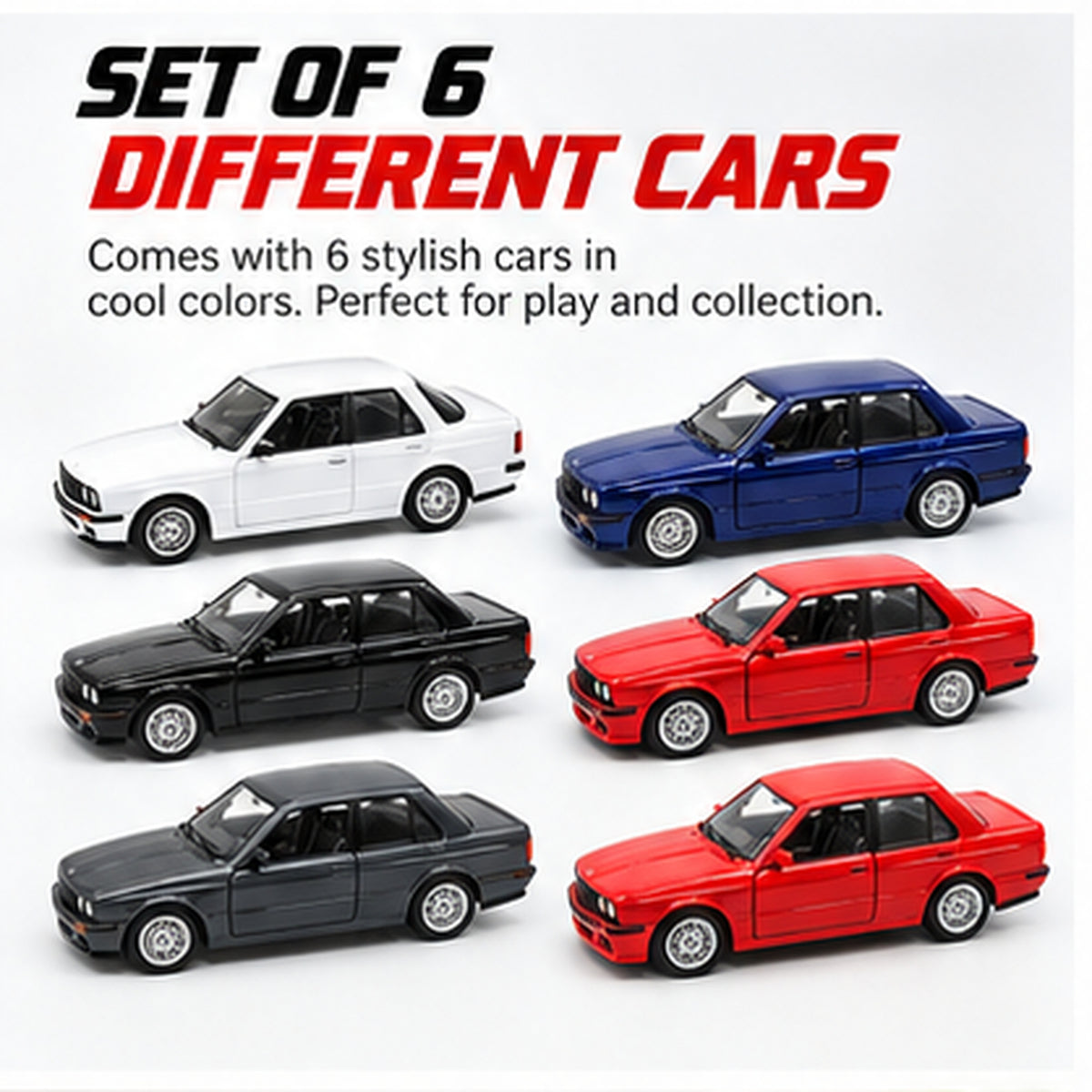 6pcs Miniature Die-Cast Sports Car Model Set