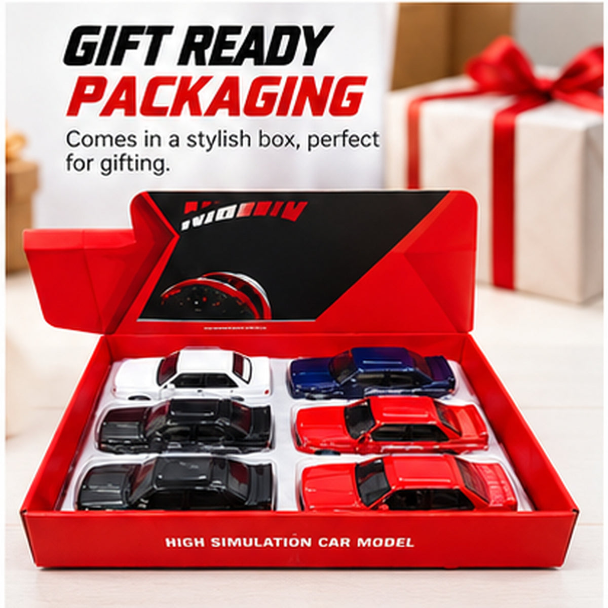 6pcs Miniature Die-Cast Sports Car Model Set