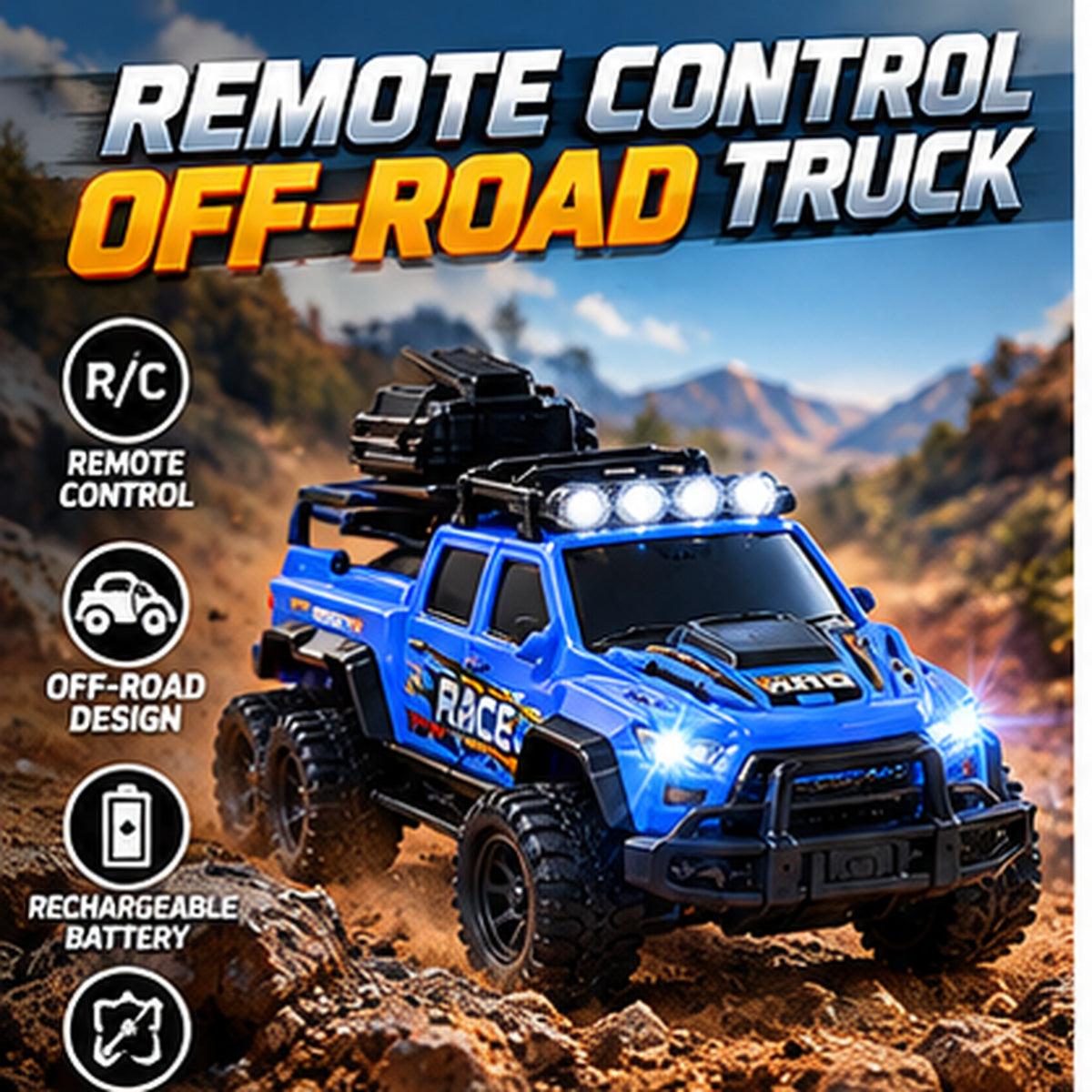 RC Off-Road Rechargeable 4x4 SUV