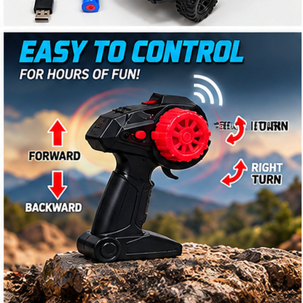 RC Off-Road Rechargeable 4x4 SUV