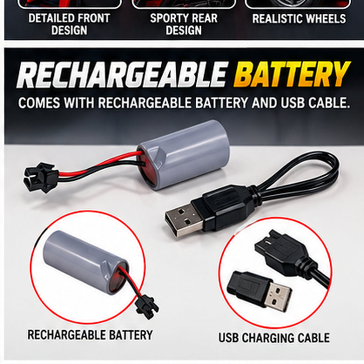 RC Rechargeable Sports Racing Car