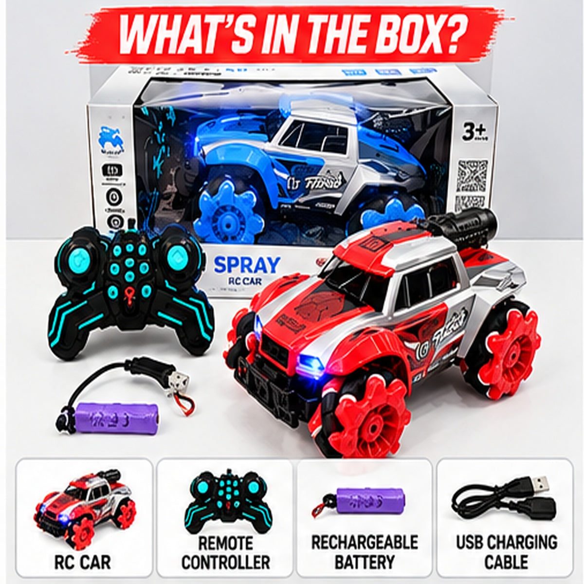 Remote Control Stunt Car with Spray Mist