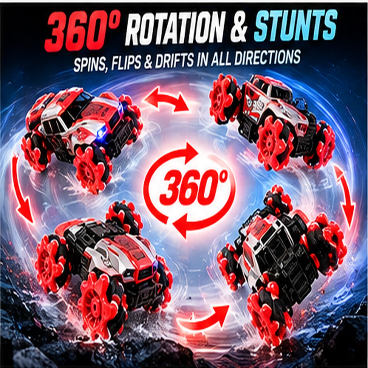 Remote Control Stunt Car with Spray Mist