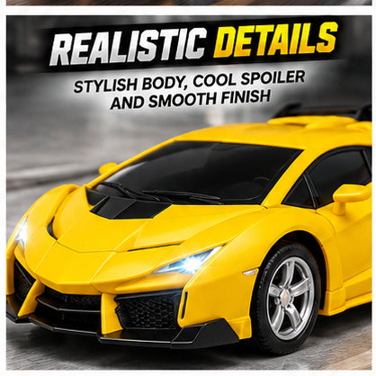 Remote Control Transforming Sports Car