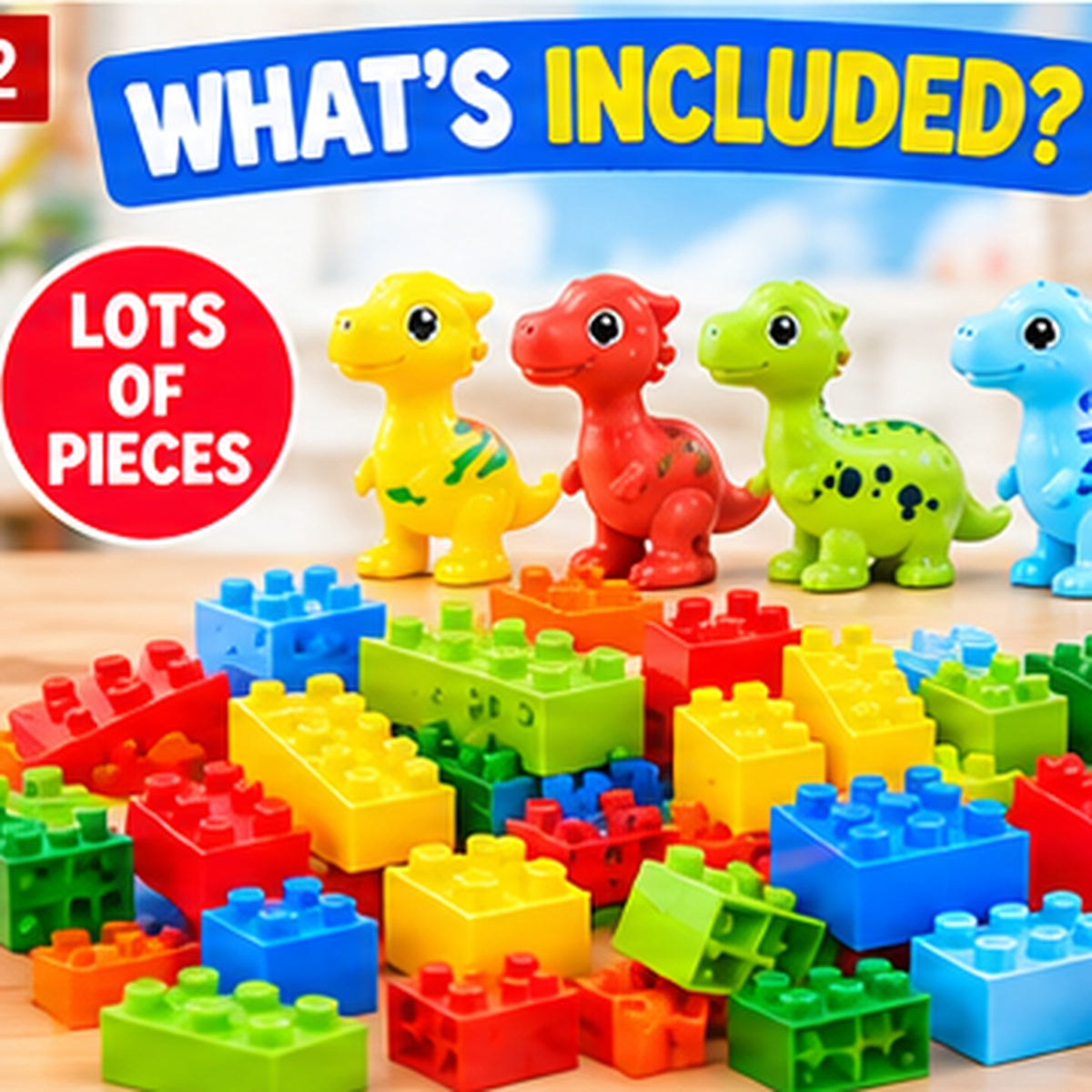 Colorful Animal Building Blocks Set