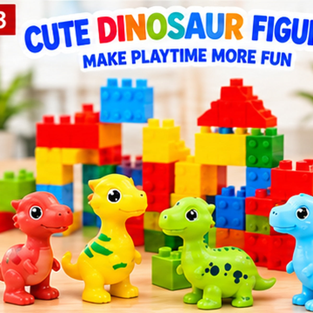 Colorful Animal Building Blocks Set