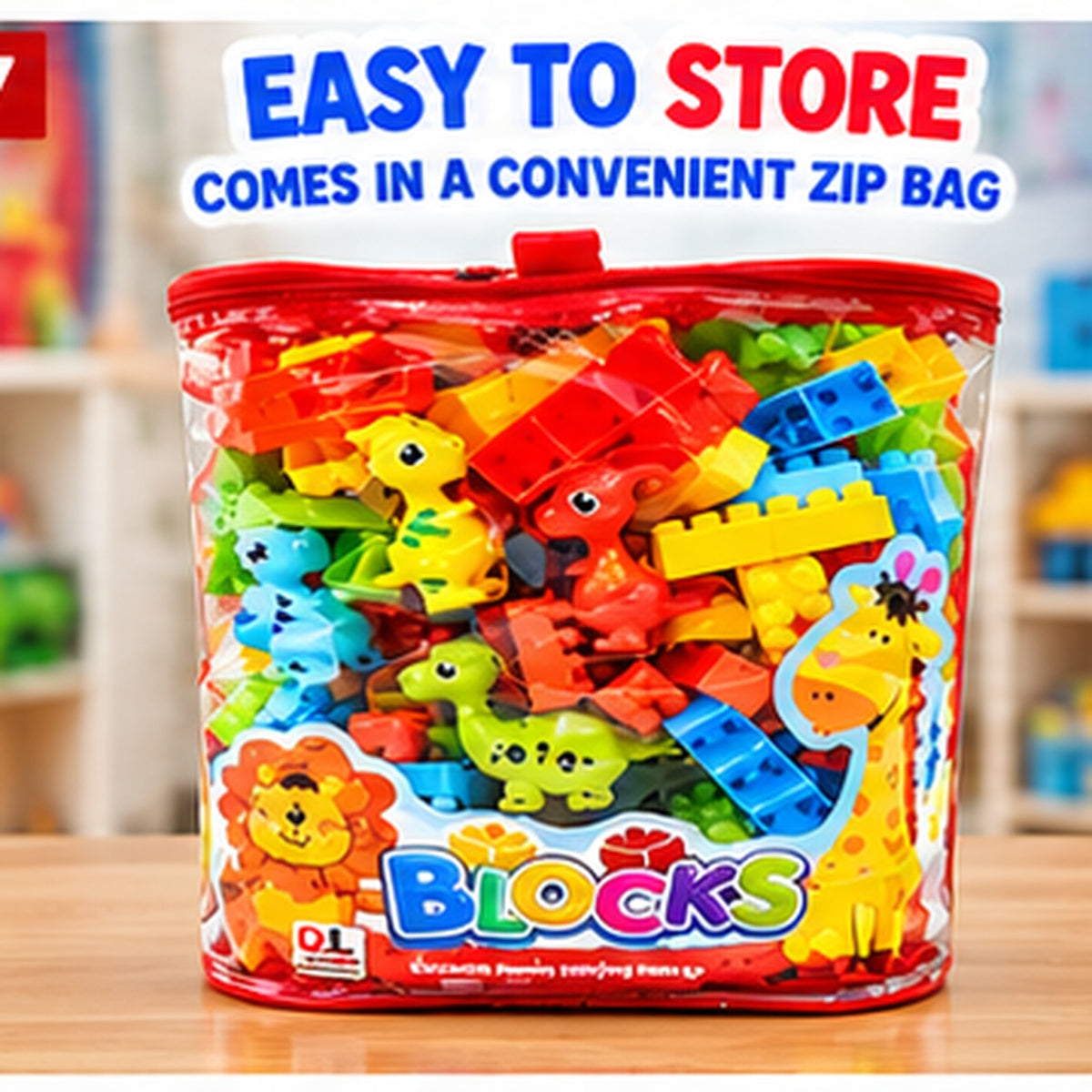 Colorful Animal Building Blocks Set
