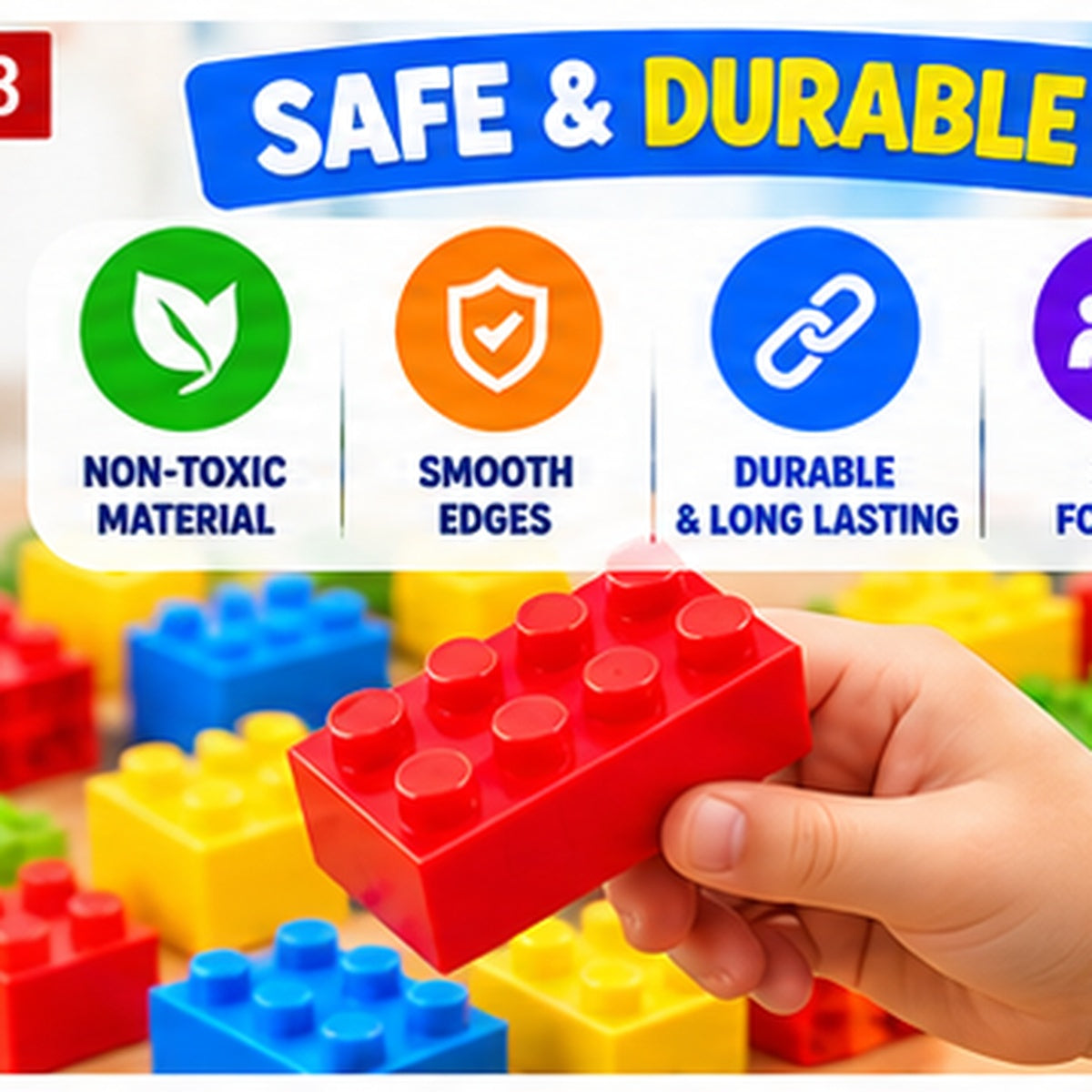 Colorful Animal Building Blocks Set