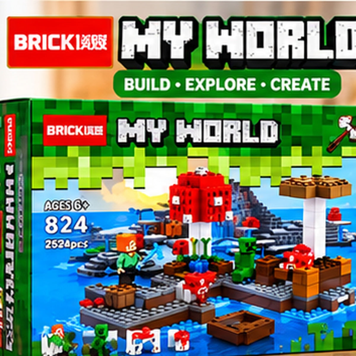 824-Piece Creative Construction Building Block Set