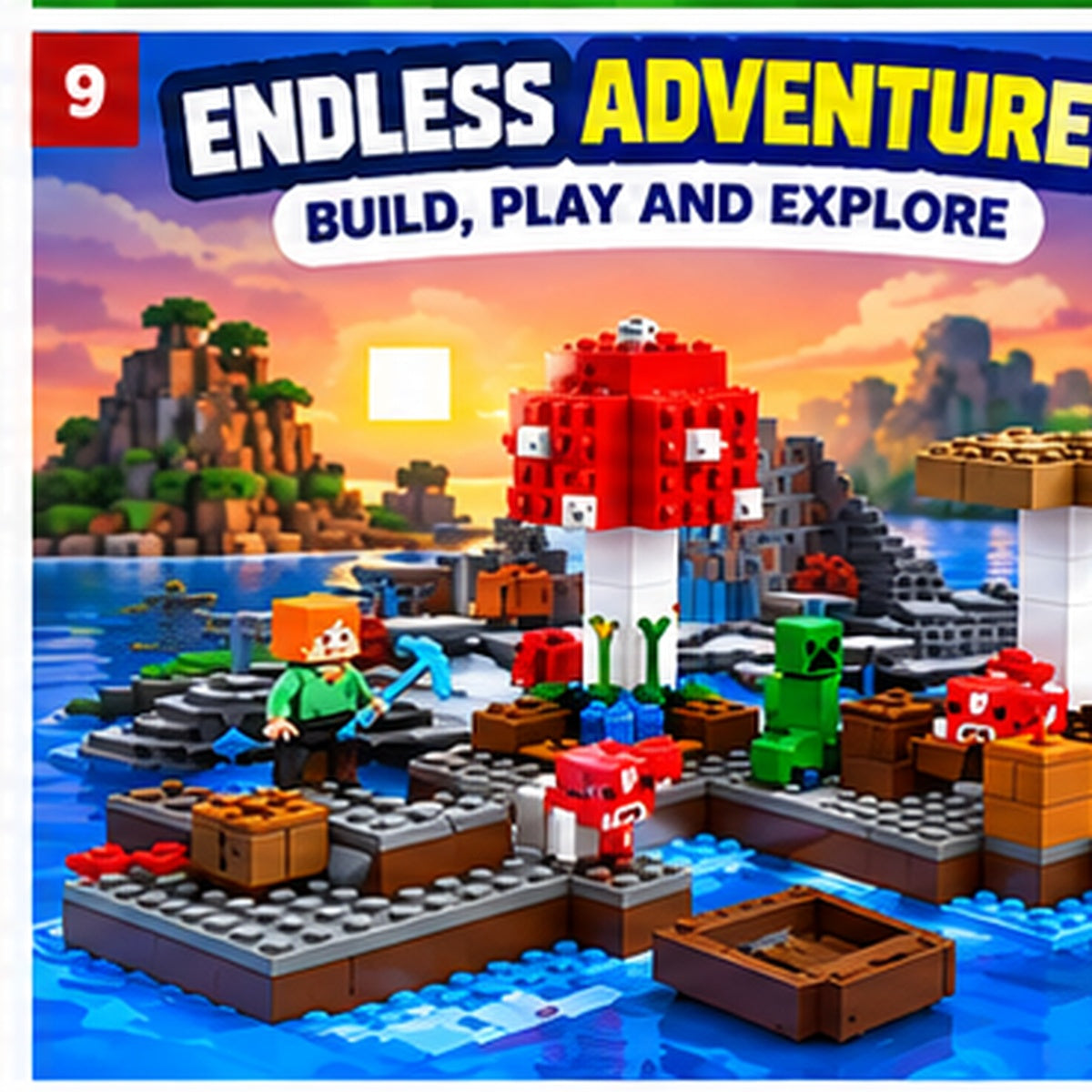 824-Piece Creative Construction Building Block Set