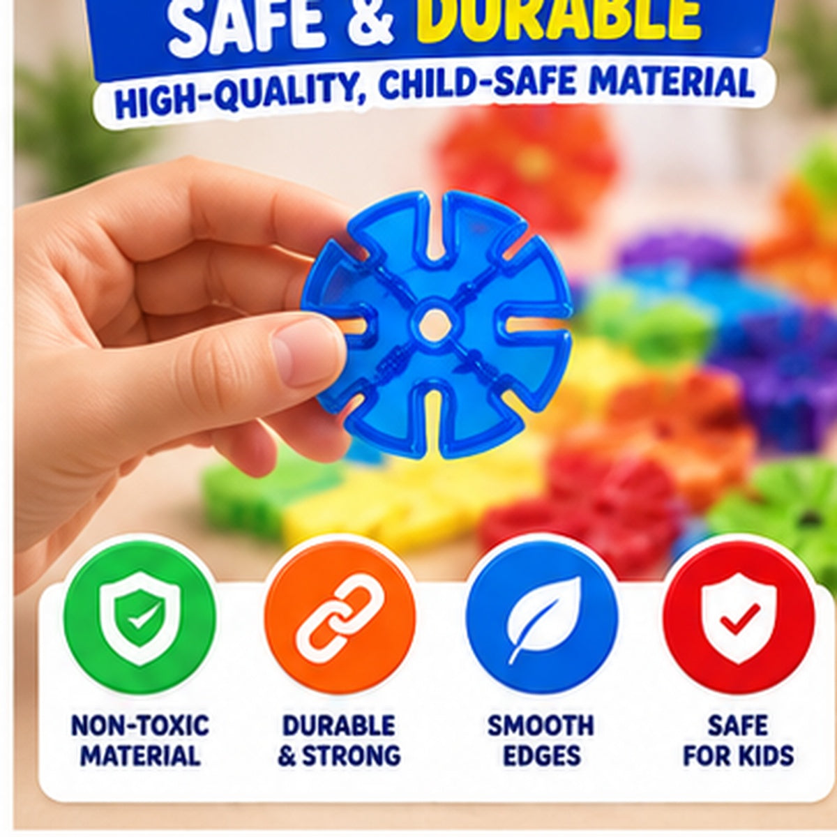 336-Piece Snowflake Building Blocks Set