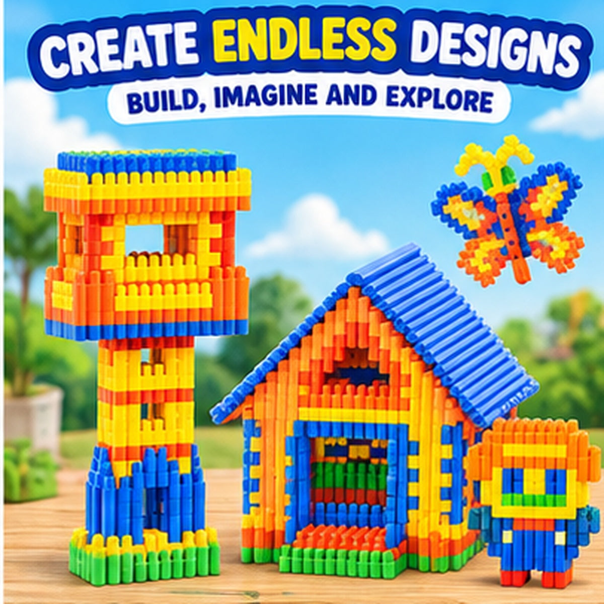 280-Piece Creative Construction Building Blocks
