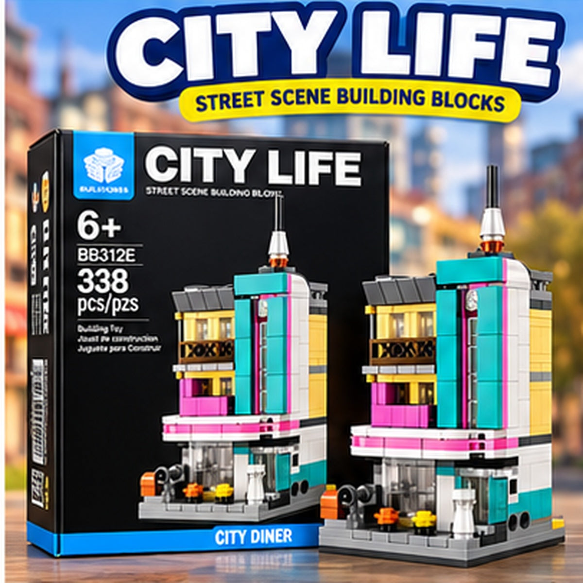 338-Piece Miniature Building Blocks Set