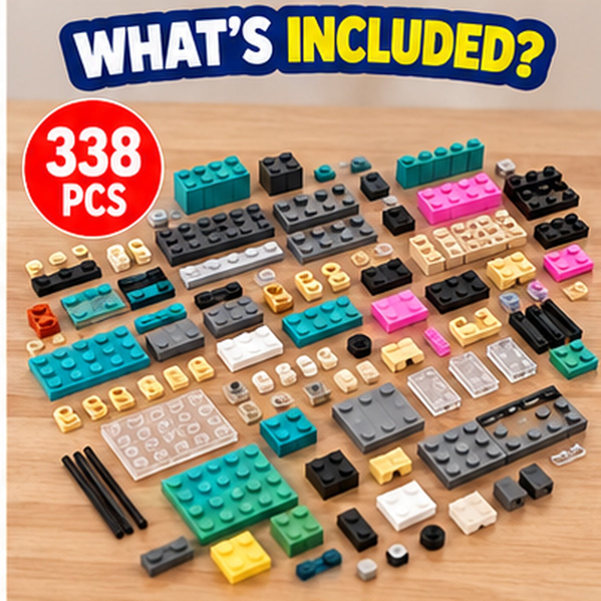 338-Piece Miniature Building Blocks Set