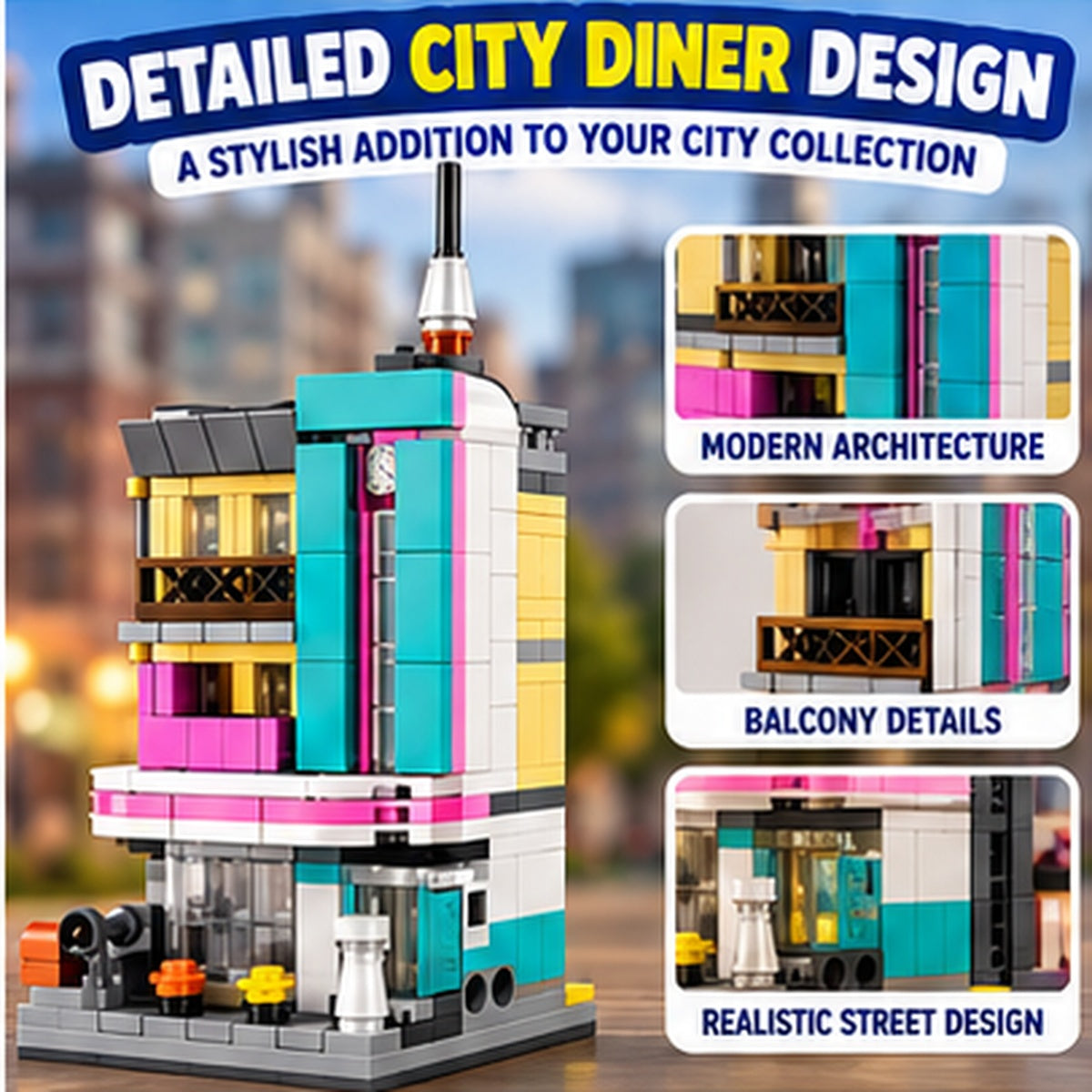 338-Piece Miniature Building Blocks Set