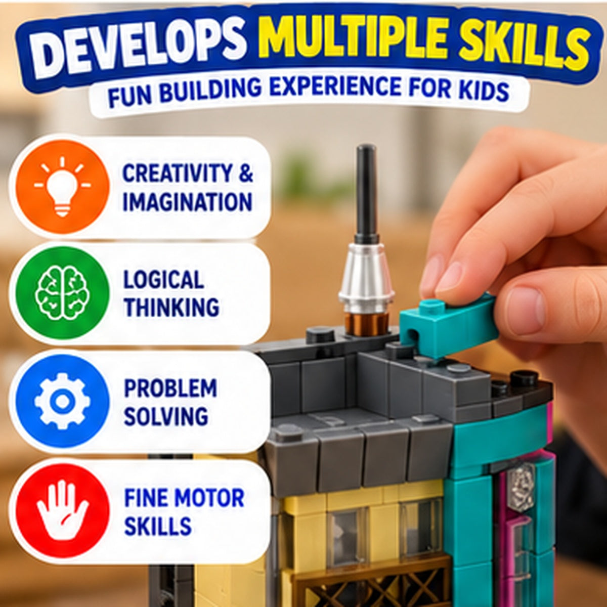 338-Piece Miniature Building Blocks Set