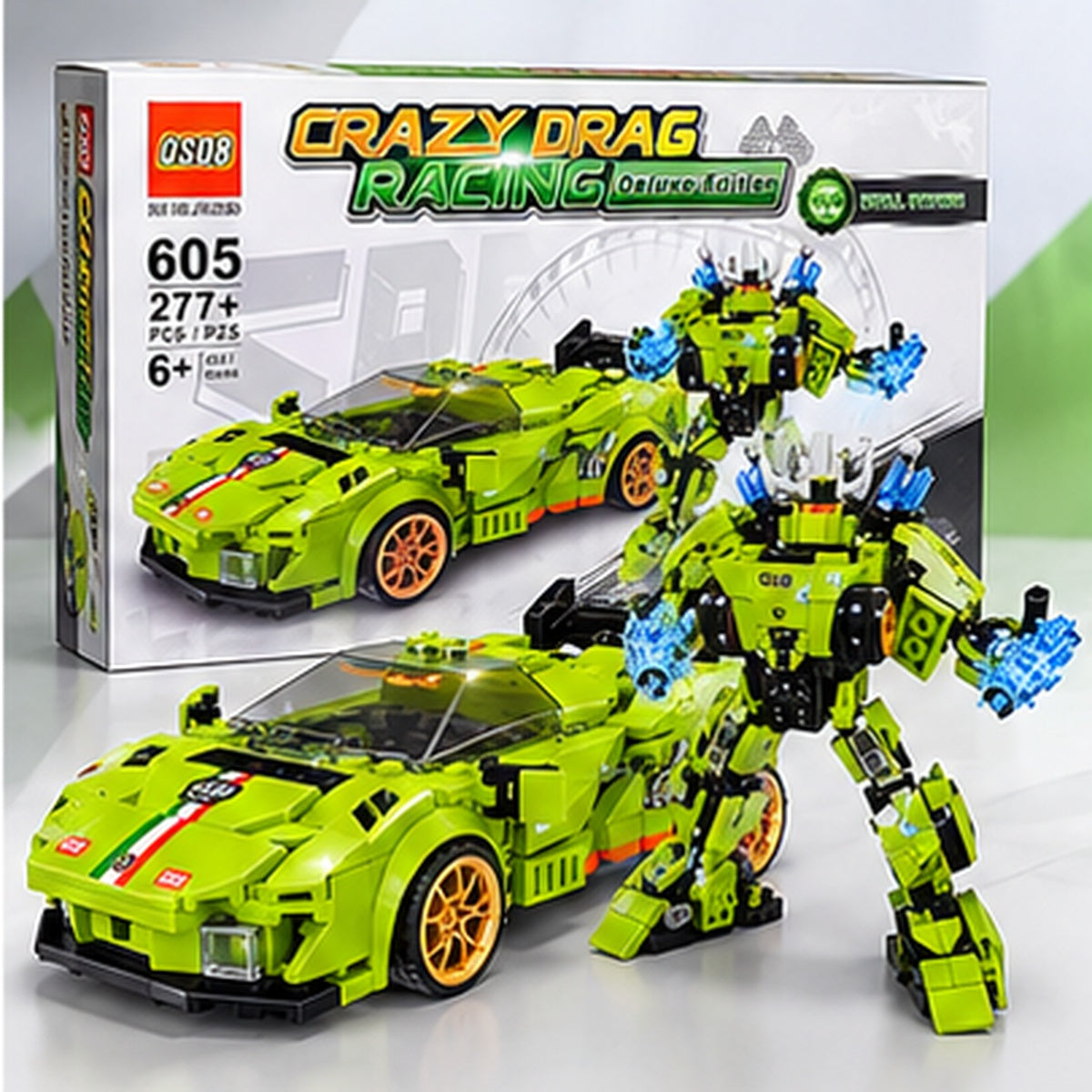 Robot Transforming Building Blocks Set – 277+ Pieces